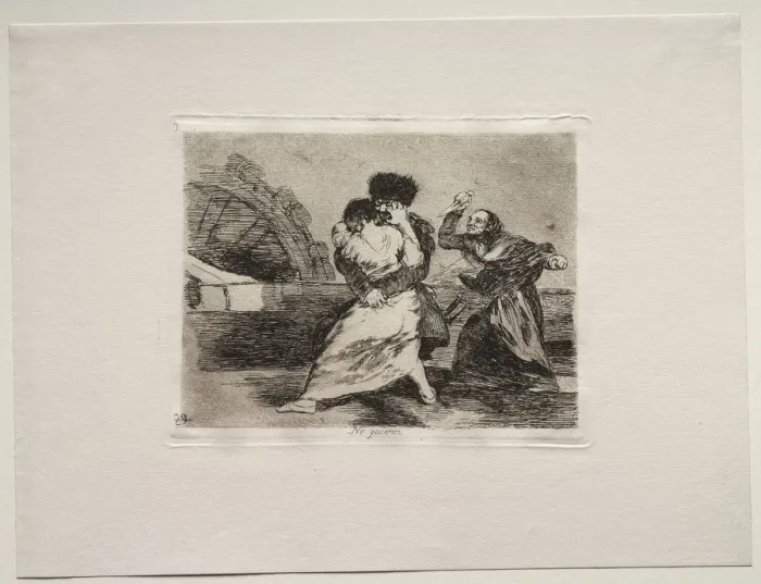 Framed Print : The Horrors of War: They Dont Like It. Creator: Francisco de Goya (Spanish, 1746-1828) Framed Print : The Horrors of War: They Dont Like It. Creator: Francisco de Goya (Spanish, 1746-1828)