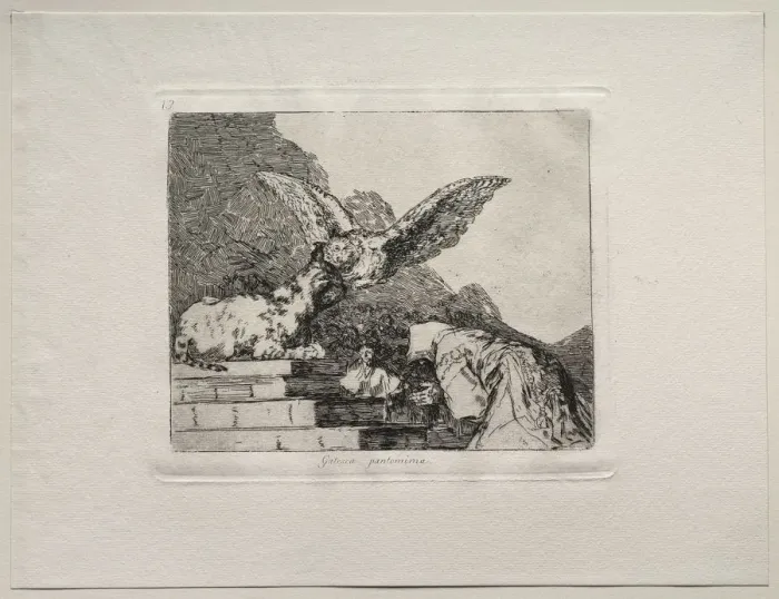 Framed Print : The Horrors of War: Feline Pantomime. Creator: Francisco de Goya (Spanish, 1746-1828) Framed Print : The Horrors of War: Feline Pantomime. Creator: Francisco de Goya (Spanish, 1746-1828)