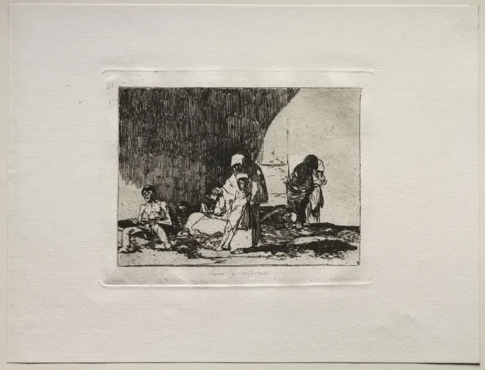 Framed Print : The Horrors of War: The Healthy and the Sick. Creator: Francisco de Goya (Spanish, 1746-1828) Framed Print : The Horrors of War: The Healthy and the Sick. Creator: Francisco de Goya (Spanish, 1746-1828)