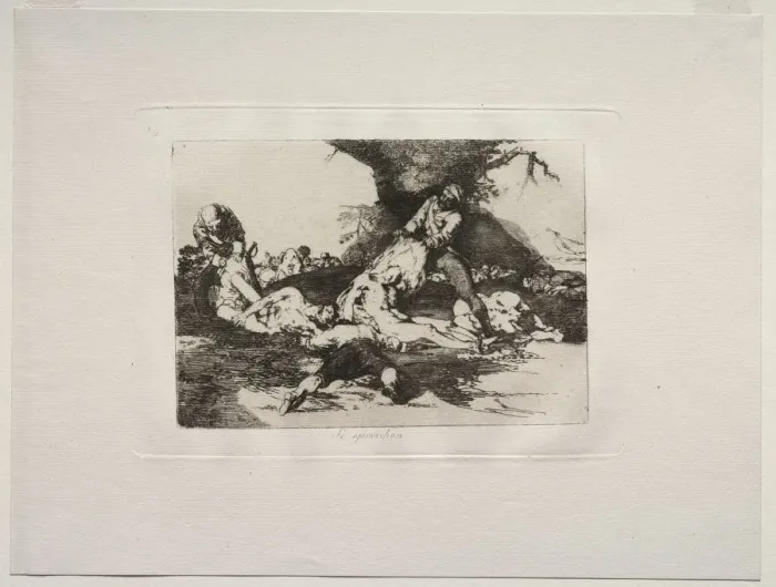 Framed Print : The Horrors of War: They Make Use of Them. Creator: Francisco de Goya (Spanish, 1746-1828) Framed Print : The Horrors of War: They Make Use of Them. Creator: Francisco de Goya (Spanish, 1746-1828)