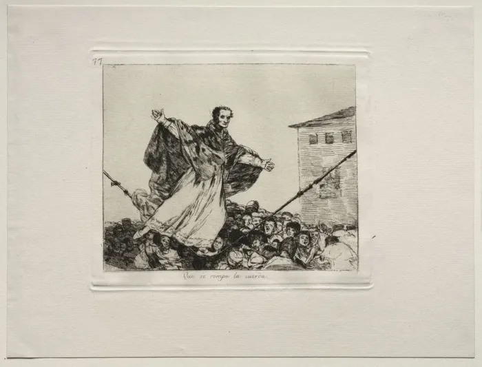 Framed Print : The Horrors of War: May the Cord Break. Creator: Francisco de Goya (Spanish, 1746-1828) Framed Print : The Horrors of War: May the Cord Break. Creator: Francisco de Goya (Spanish, 1746-1828)