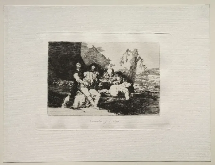 Framed Print : The Horrors of War: Get them Well and On to the Next. Creator: Francisco de Goya (Spanish Framed Print : The Horrors of War: Get them Well and On to the Next. Creator: Francisco de Goya (Spanish