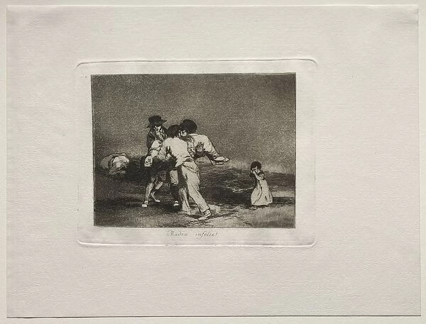 The Horrors of War: Unhappy Mother. Creator: Francisco de Goya (Spanish, 1746-1828)