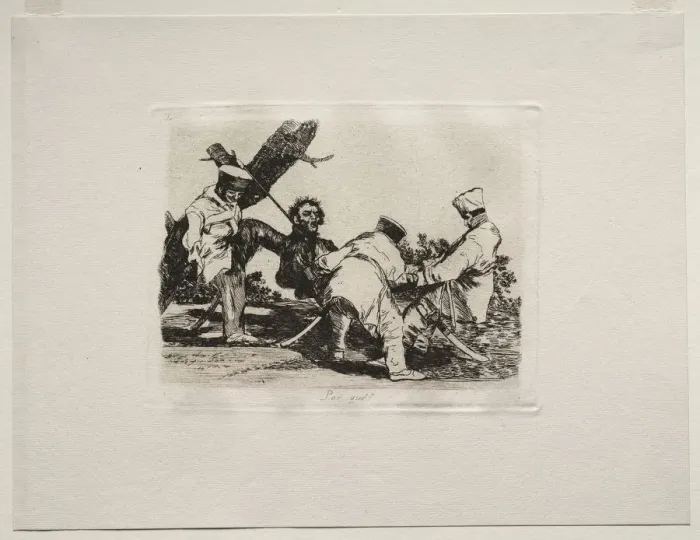 Framed Print : The Horrors of War: Why?. Creator: Francisco de Goya (Spanish, 1746-1828) Framed Print : The Horrors of War: Why?. Creator: Francisco de Goya (Spanish, 1746-1828)