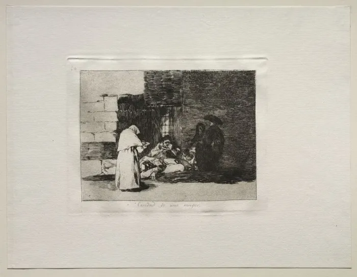Framed Print : The Horrors of War: A Womans Charity. Creator: Francisco de Goya (Spanish, 1746-1828) Framed Print : The Horrors of War: A Womans Charity. Creator: Francisco de Goya (Spanish, 1746-1828)