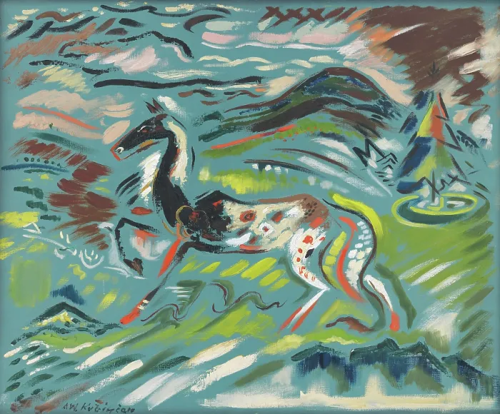 Framed Print : Horse, 1937. Creator: Arnold Peter Weisz-Kubincan Framed Print : Horse, 1937. Creator: Arnold Peter Weisz-Kubincan