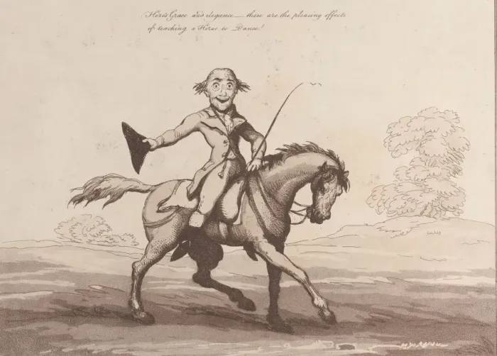 Framed Print : Horse Accomplishments, Sketch 10: A Minuet Dancer !!, August 1, 1799. August 1, 1799 Framed Print : Horse Accomplishments, Sketch 10: A Minuet Dancer !!, August 1, 1799. August 1, 1799