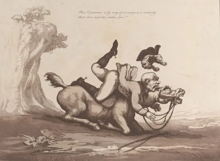 Framed Print : Horse Accomplishments, Sketch 8: An Arithmetician !!, August 1, 1799. August 1, 1799 Framed Print : Horse Accomplishments, Sketch 8: An Arithmetician !!, August 1, 1799. August 1, 1799