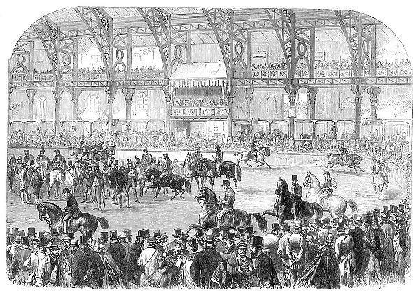 The Horse Show in the Agricultural Hall, Islington, 1864. Creator: Mason Jackson