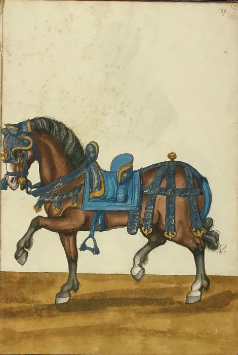 Framed Print : A Horse in Armor, about 1560-1570. Creator: Unknown Framed Print : A Horse in Armor, about 1560-1570. Creator: Unknown