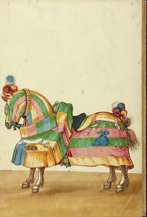 Framed Print : A Horse in Armor, about 1560-1570. Creator: Unknown Framed Print : A Horse in Armor, about 1560-1570. Creator: Unknown