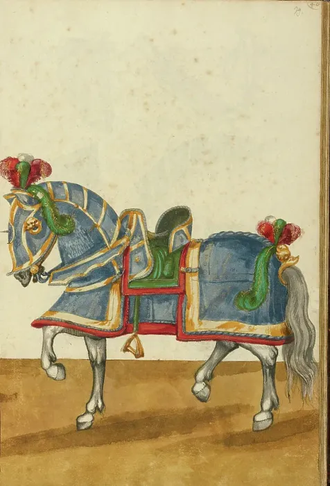 Framed Print : A Horse in Armor for a Tournament, about 1560-1570. Creator: Unknown Framed Print : A Horse in Armor for a Tournament, about 1560-1570. Creator: Unknown
