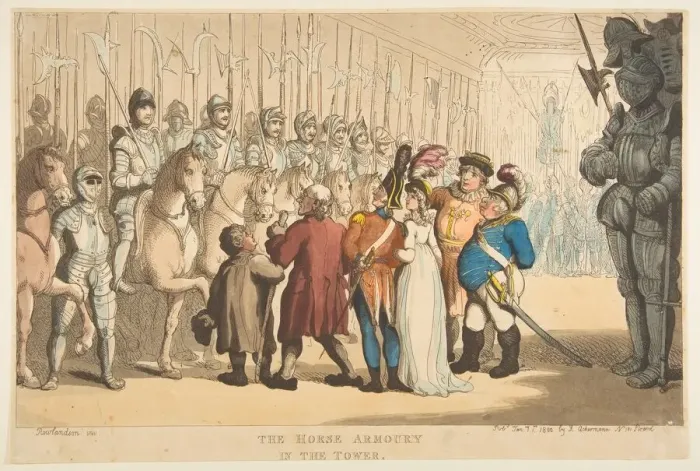 Framed Print : The Horse Armoury in the Tower, January 1, 1800. Creator: Thomas Rowlandson Framed Print : The Horse Armoury in the Tower, January 1, 1800. Creator: Thomas Rowlandson