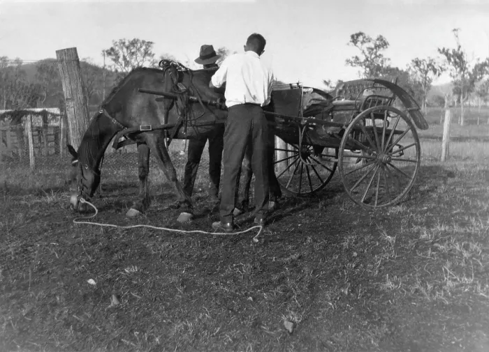 Framed Print : Horse & Cart, 1926. Creator: Jack Bain Framed Print : Horse & Cart, 1926. Creator: Jack Bain