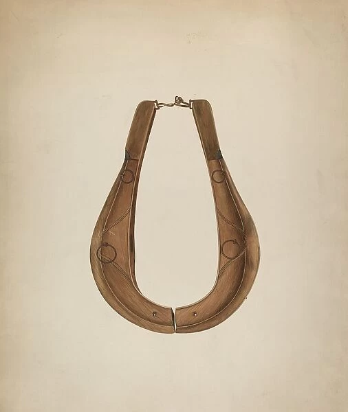 Horse Collar and Hame, c. 1941. Creator: Wilbur M Rice
