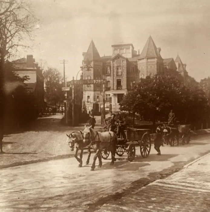 Framed Print : Horse-drawn ambulance, Belgium, c1914-c1918 Framed Print : Horse-drawn ambulance, Belgium, c1914-c1918
