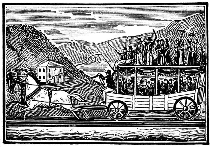 Framed Print : Horse-drawn carriage on the Baltimore and Ohio Railroad c1830 Framed Print : Horse-drawn carriage on the Baltimore and Ohio Railroad c1830