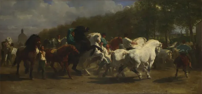 Framed Print : The Horse Fair, 1855. Artist: Bonheur, Rosalie (Rosa) (1822-1899) Framed Print : The Horse Fair, 1855. Artist: Bonheur, Rosalie (Rosa) (1822-1899)