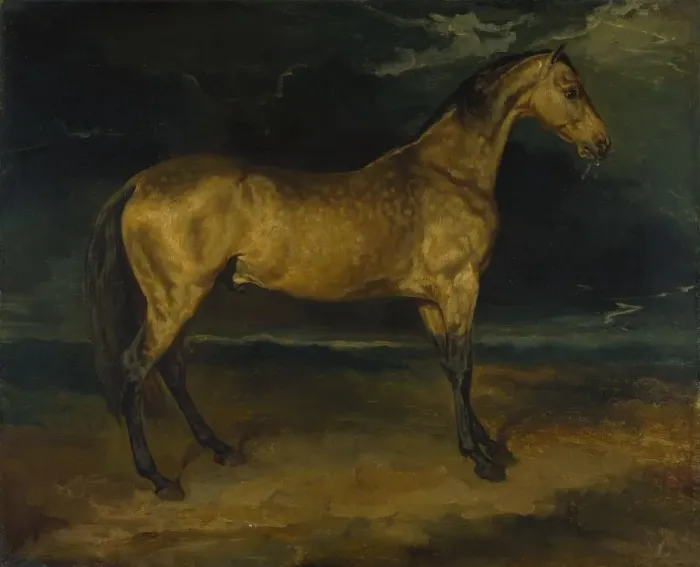 Framed Print : A Horse frightened by Lightning, ca 1814. Artist: Gericault, Theodore (1791-1824) Framed Print : A Horse frightened by Lightning, ca 1814. Artist: Gericault, Theodore (1791-1824)