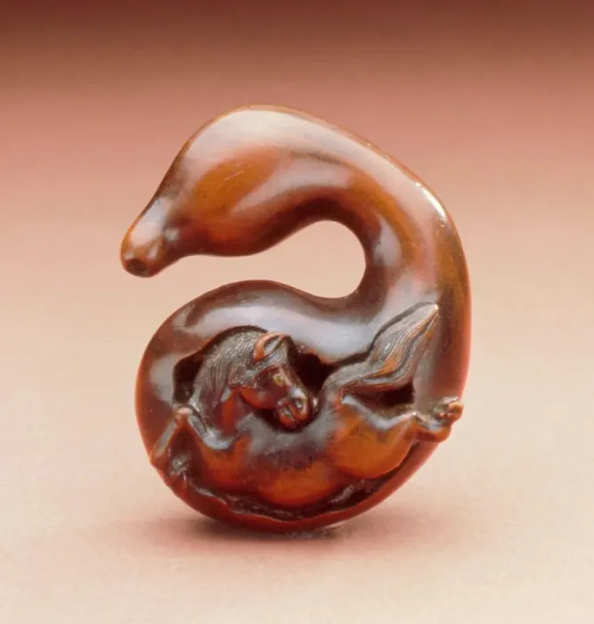 Framed Print : Horse in Gourd, First half of 19th century. Creator: Naito Toyomasa Framed Print : Horse in Gourd, First half of 19th century. Creator: Naito Toyomasa