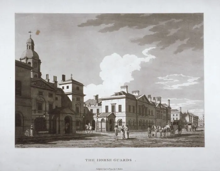 Framed Print : Horse Guards, Westminster, London, 1794. Artist Framed Print : Horse Guards, Westminster, London, 1794. Artist