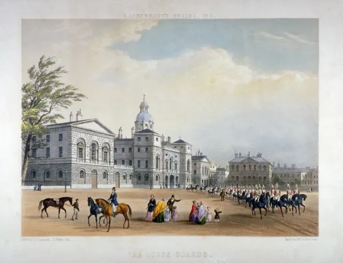 Framed Print : Horse Guards, Westminster, London, 1851. Artist: Thomas Picken Framed Print : Horse Guards, Westminster, London, 1851. Artist: Thomas Picken