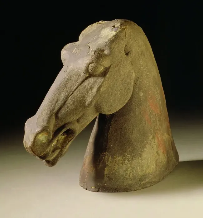 Framed Print : Horse Head, between 317 and 581. Creator: Unknown Framed Print : Horse Head, between 317 and 581. Creator: Unknown