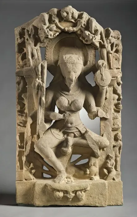 Framed Print : A Horse-Headed Yogini, 11th century. Creator: Unknown Framed Print : A Horse-Headed Yogini, 11th century. Creator: Unknown