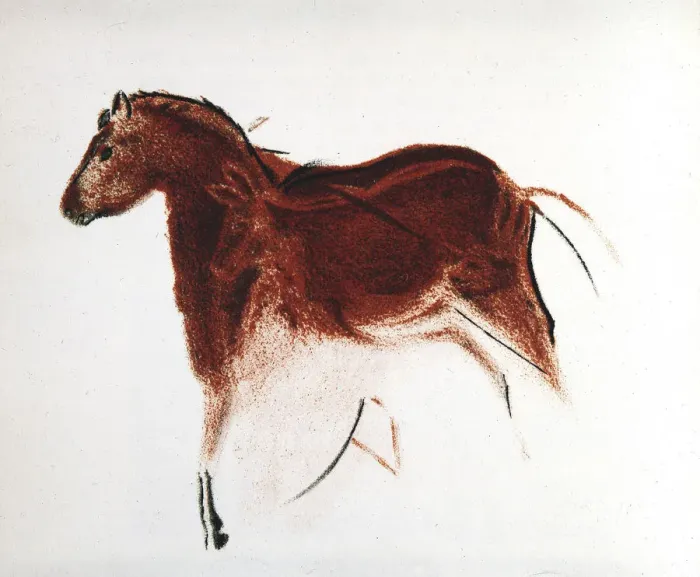 Framed Print : Horse and Hind, Palaeolithic cave painting from Altamira, southern Spain, c16, 000-c9000 BC Framed Print : Horse and Hind, Palaeolithic cave painting from Altamira, southern Spain, c16, 000-c9000 BC