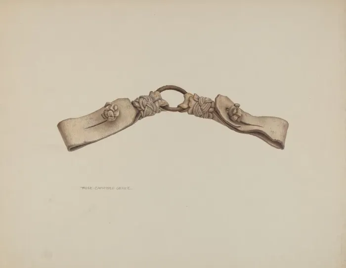 Framed Print : Horse Hobble, c. 1941. Creator: Rose Campbell-Gerke Framed Print : Horse Hobble, c. 1941. Creator: Rose Campbell-Gerke