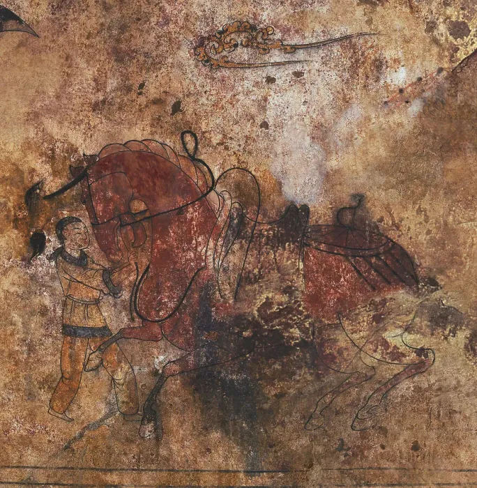 Framed Print : The Horse. The mural painting of the Susan-ri Tomb, Second Half of the 5th century Framed Print : The Horse. The mural painting of the Susan-ri Tomb, Second Half of the 5th century