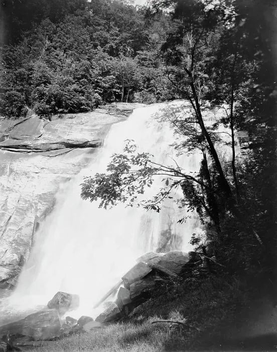 Framed Print : Horse Pasture Falls, Sapphire, N.C. between 1895 and 1910. Creator: Unknown Framed Print : Horse Pasture Falls, Sapphire, N.C. between 1895 and 1910. Creator: Unknown