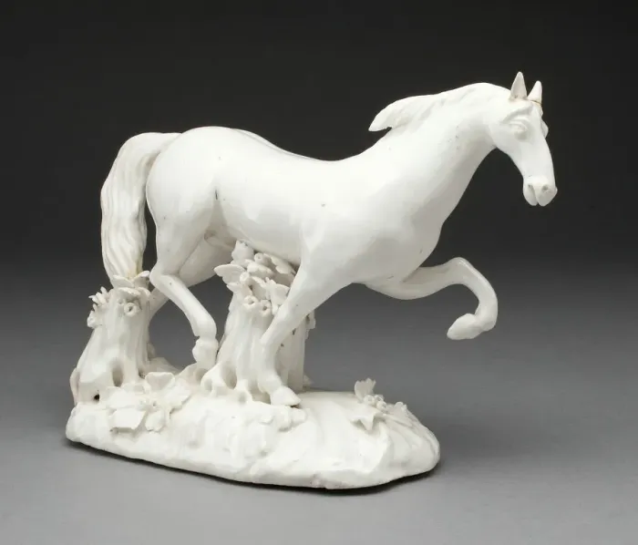 Framed Print : Horse, Sevres, c. 1750. Creator: Vincennes Porcelain Manufactory Framed Print : Horse, Sevres, c. 1750. Creator: Vincennes Porcelain Manufactory