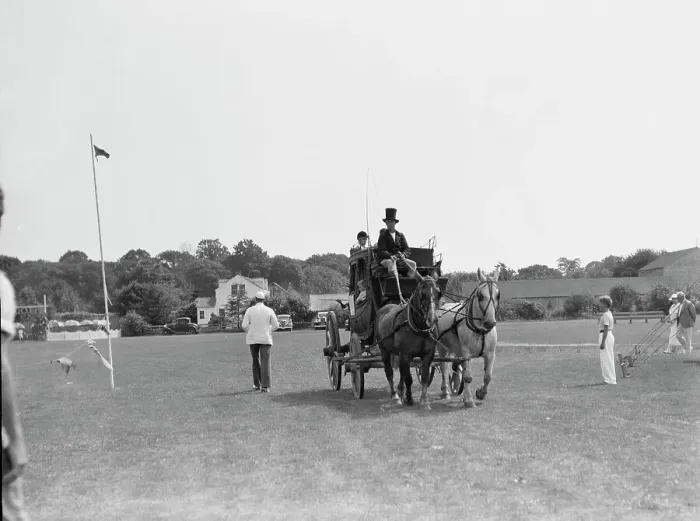 Framed Print : Horse show, East Hampton, Long Island. between 1933 and 1942. Creator: Arnold Genthe Framed Print : Horse show, East Hampton, Long Island. between 1933 and 1942. Creator: Arnold Genthe
