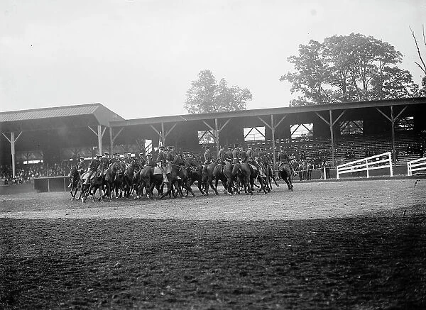 Horse Shows - Demns - By Ft. Myer Cav. 1910. Creator: Harris & Ewing. Horse Shows - Demns - By Ft. Myer Cav. 1910. Creator: Harris & Ewing