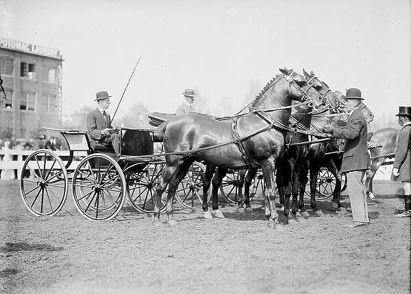 Horse Shows - Judging Team, 1911. Creator: Harris & Ewing. Horse Shows - Judging Team, 1911. Creator: Harris & Ewing