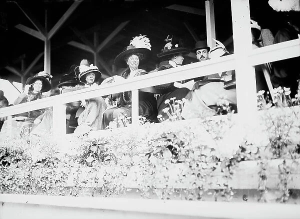 Horse Shows - Ladies Watching, 1911. Creator: Harris & Ewing. Horse Shows - Ladies Watching, 1911. Creator: Harris & Ewing