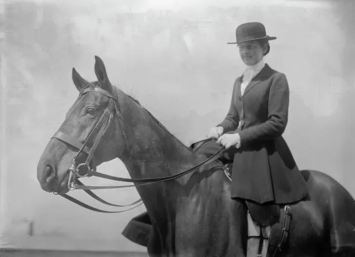 Framed Print : Horse Shows - Miss Harriet T. Wadsworth, 1911. Creator: Harris & Ewing. Horse Shows - Miss Harriet T. Wadsworth, 1911. Creator: Harris & Ewing Framed Print : Horse Shows - Miss Harriet T. Wadsworth, 1911. Creator: Harris & Ewing. Horse Shows - Miss Harriet T. Wadsworth, 1911. Creator: Harris & Ewing