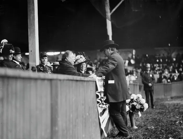 Framed Print : Horse Shows - President And Mrs. Taft And Senator Bailey, 1910. Creator: Harris & Ewing. Horse Shows - President And Mrs. Taft And Senator Bailey, 1910. Creator: Harris & Ewing Framed Print : Horse Shows - President And Mrs. Taft And Senator Bailey, 1910. Creator: Harris & Ewing. Horse Shows - President And Mrs. Taft And Senator Bailey, 1910. Creator: Harris & Ewing
