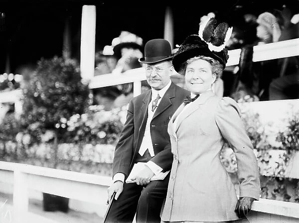 Horse Shows - Rep. And Mrs. Horace M. Towner, 1911. Creator: Harris & Ewing. Horse Shows - Rep. And Mrs. Horace M. Towner, 1911. Creator: Harris & Ewing
