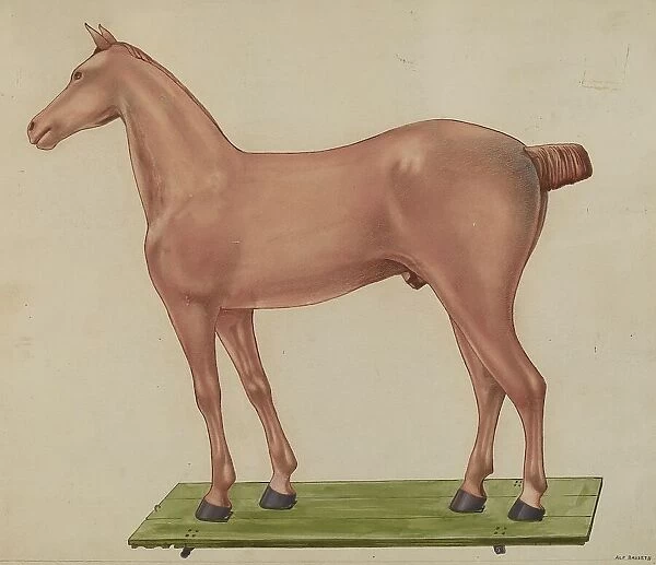 Horse Statue, c. 1937. Creator: Alf Bruseth
