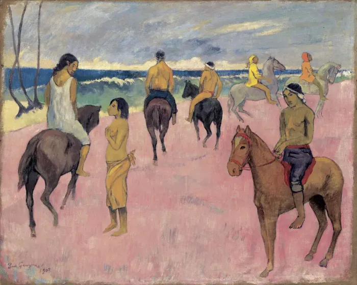 Framed Print : On Horseback at Seashore (II) Framed Print : On Horseback at Seashore (II)