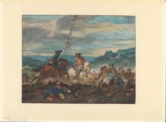 Framed Print : Horseman, 1657-1733. Creator: Jan van Huchtenburg Framed Print : Horseman, 1657-1733. Creator: Jan van Huchtenburg