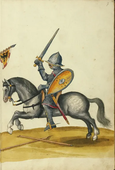 Framed Print : A Horseman in Armor, about 1560-1570. Creator: Unknown Framed Print : A Horseman in Armor, about 1560-1570. Creator: Unknown