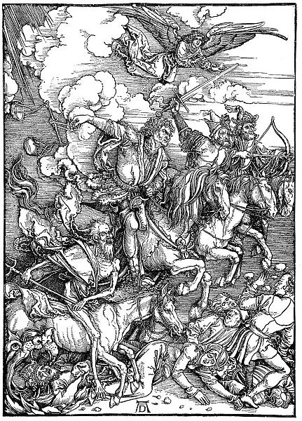 The Four Horsemen of the Apocalypse, 1498. Artist: Albrecht Durer