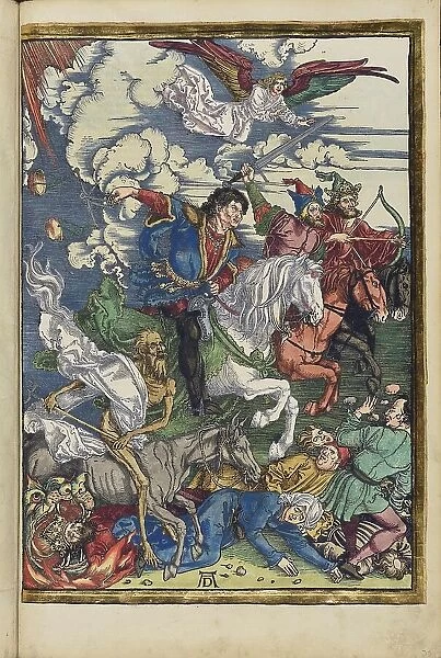 The Four Horsemen of the Apocalypse. From the Apocalypse (Revelation of John), 1511. Creator: Dürer, Albrecht (1471-1528)