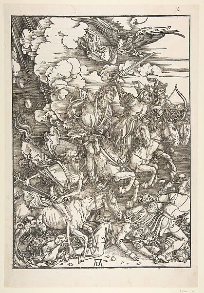 The Four Horsemen, from The Apocalypse, Latin Edition, 1511, ca. 1511