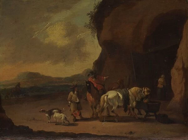Horsemen Halted on a Mountain Pass, c.1670. Creator: Peeter Bout