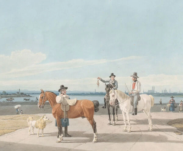 Horsemen near Munich, 1830. Creator: Wilhelm von Kobell