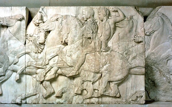 Horsemen from the Parthenon frieze, 438-432 BC